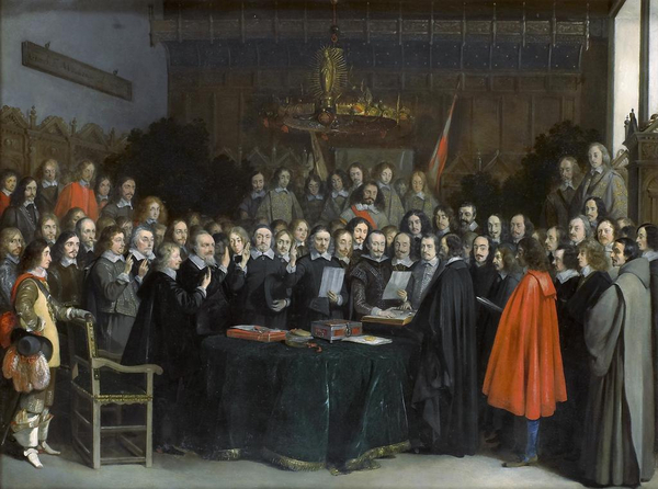 Westfaelischer Friede in Muenster Gerard Terborch 1648